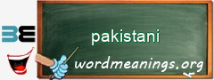 WordMeaning blackboard for pakistani
